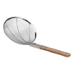 Шумовка "паук" с деревянной ручкой &Oslash; 24 см для фритюра и вока HP-19-19-24CM