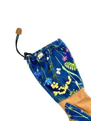 Рукавиці садові FLORAL HC з довгим манжетом, бавовна, шкіра та полієстер, розмір M/9