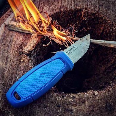 Ніж Morakniv Eldris 1.0 Colour Blue (12631) + кресало, паракорд та застібка