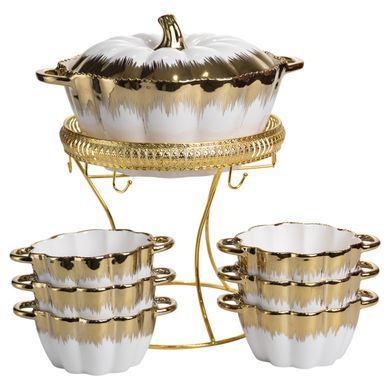 Суповой сервиз на 6 персон супница 2 (л) на подставке с бульонницами 350 (мл) ML152