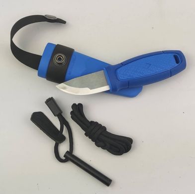 Ніж Morakniv Eldris 1.0 Colour Blue (12631) + кресало, паракорд та застібка