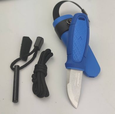 Ніж Morakniv Eldris 1.0 Colour Blue (12631) + кресало, паракорд та застібка
