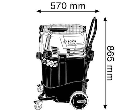 Строительный пылесос Bosch GAS 55 M AFC Professional (06019C3300)