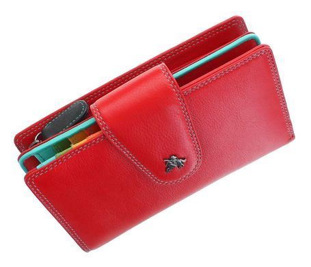 Жіночий шкіряний гаманець Visconti SP31 Poppy (Red Multi Spectrum)