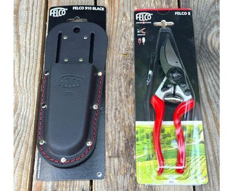 Секатор Felco 8 + кобура Felco 910 Black у спеціальному наборі (Felco8+910)