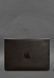 Кожаный чехол-конверт на магнитах для MacBook 14 Темно-коричневый