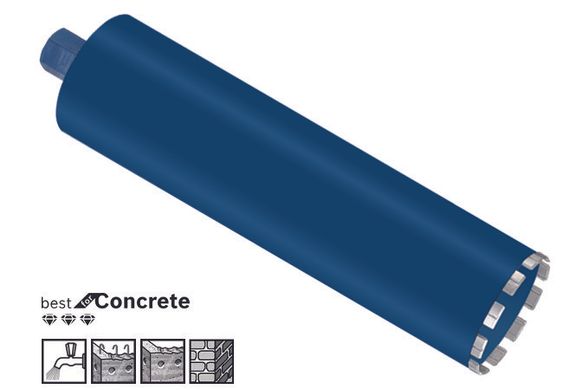Коронка діамантова Bosch Best for Concrete ø57x450mm,1 1/4" UNC
