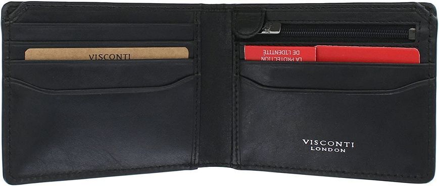 Кошелек мужской кожаный Visconti ENZ78 BLK черный