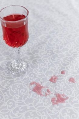 Водовідштовхуюча скатертина Айс Вензель 120х136см, серый, 120, лимон, 136х136см
