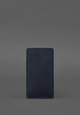 Кожаный чехол для iPhone 12 Синий Crazy Horse