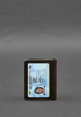Шкіряна обкладинка для посвідчення водія, ID і пластикових карток 2.0 коричнева, Коричневий