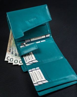 Гаманець жіночий шкіряний 4U CAVALDI RD-DB-05-GCL блакитний