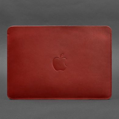 Чехол из натуральной кожи для MacBook 13 дюйм Красный