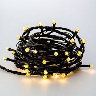 Новогодняя гирлянда штора 3х2 м 144 LED комнатная белый провод Жёлтый ZWM32144LEDY