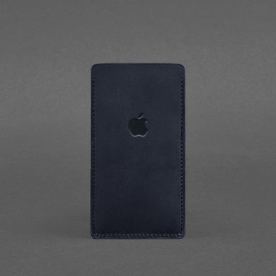 Кожаный чехол для iPhone 12 Синий Crazy Horse