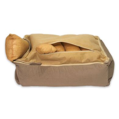 Лежак для собак и кошек Sweet Dreams Velour Beige M - 80х55х25см