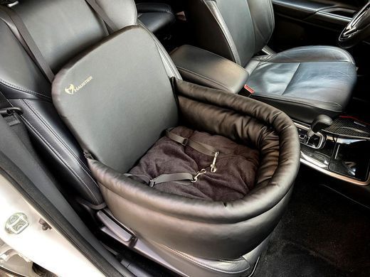 Автокрісло для собак Luxury Black M - 45x45x24x52 см