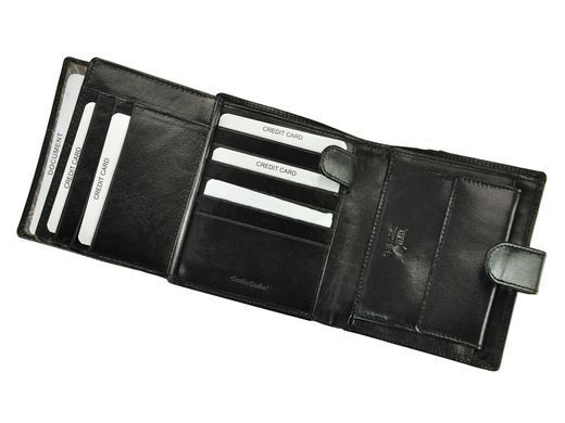 Кошелек мужской кожаный ROVICKY PC-102L-BAR BLACK