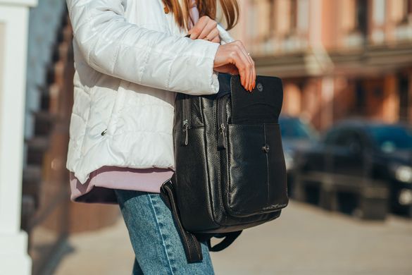 Жіночий рюкзак міського формату з натуральної шкіри від Olivia Leather — 23515