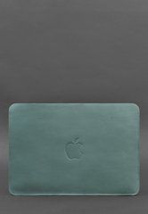Чохол із натуральної шкіридля MacBook 13 дюйм Бірюзовий, Бирюзовый