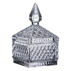 Цукерниця скляна з кришкою 8.5х8.5х15 см квадратна HP-YH-41
