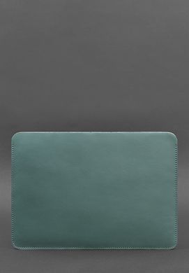 Чохол із натуральної шкіридля MacBook 13 дюйм Бірюзовий, Бирюзовый
