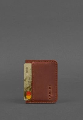 Кожаная обложка для ID паспорта и водительского усадки 4.0&nbsp;светло-коричневая