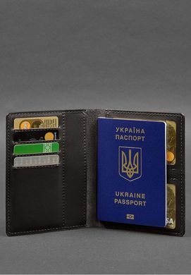 Кожаная обложка-органайзер для документов 6.1 темно-коричневый краст