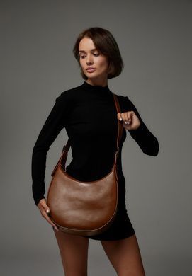 Жіноча шкіряна сумка Vivian світло-коричневий, Коричневий, Натуральна шкіра