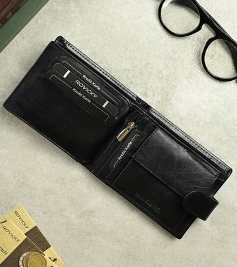 Кошелек мужской кожаный LOREN N7L-LBA черный
