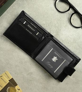Кошелек мужской кожаный LOREN N7L-LBA черный