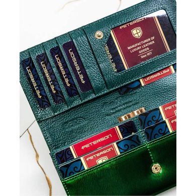 Кошелек женский кожаный Peterson PTN 72401-SH-0974 GREEN (зеленый)