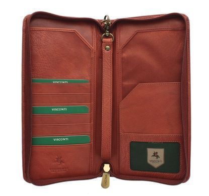 Кошелек для путешествий (тревелер) Visconti 1157 - Polo (brown)