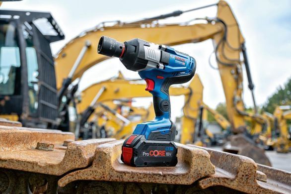Гайковерт акумуляторний ударний GDS 18V-1600 HC Bosch + Bluetooth (2х8.0Ah АКБ та ЗУ) (06019M1002)