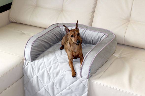 Диванний лежак для собак та котів Sofa Bed Silver