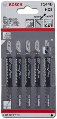 Полотно для лобзика Bosch (2608630040) T144 D 100 мм, HCS 5 шт