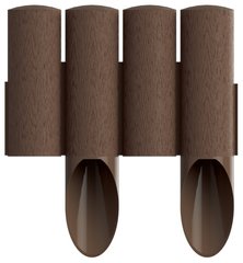 Cellfast Газонна огорожа STANDARD, 4 елементи, 2.3м, коричневий, Коричневий