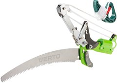 Verto Секатор-сучкоріз, гусеничний з передачею та садовою пилкою, храповий механізм, з наковаленкою