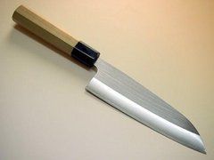 Ніж кухонний Santoku 165 мм лезо, 64HRC, HSS R2 ламінат SUS410, HONMAMON (4582243655668)