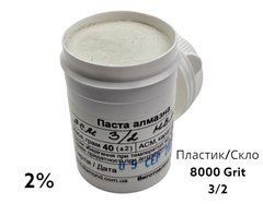 Алмазна паста для скла та пластику ACН 3-2 (НВМХ) (2%) 8000 GRIT, 40 г