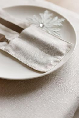 Святковий чохол для приладiв Перлина White, Білий, 20 см
