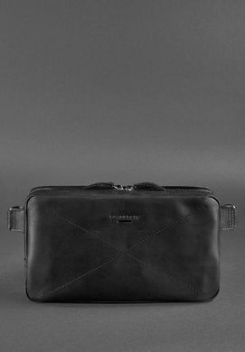 Шкіряна поясна сумка Dropbag Maxi чорна Crazy Horse, натуральна шкіра Crazy Horse