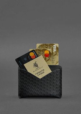 Кожаная&nbsp;визитница&nbsp;5.0&nbsp;чорна&nbsp;Карбон