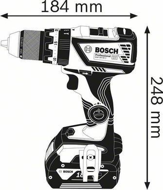 Аккумуляторная ударная дрель-шуруповёрт Bosch GSB 18V-60 C Professional Solo (06019G2102)