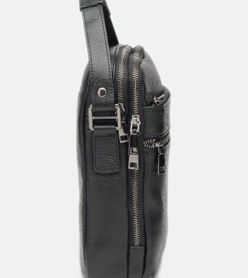 Чоловіча шкіряна сумка на плече Tiding Bag A25-72145-3A, Черный