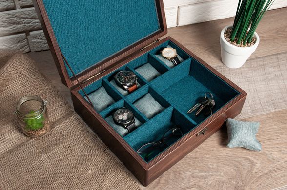 Скринька для годинників та аксесуарів з дерева DABO Hetch DS11