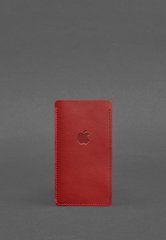 Шкіряний чохол для iPhone 12 Червоний, Червоний