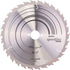 Пильний диск Bosch Speedline Wood 230&times;2,6&times;30 мм, 30 FZ/WZ (2608640805)