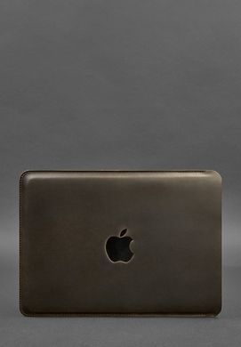 Шкіряний чохол для MacBook 13 дюйм Темно-коричневий Crazy Horse, натуральна шкіра Crazy Horse