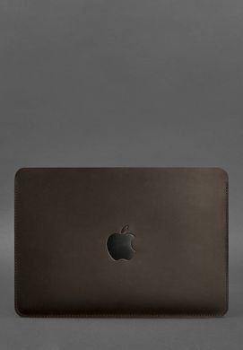 Шкіряний чохол для MacBook 13 дюйм Темно-коричневий Crazy Horse, натуральна шкіра Crazy Horse